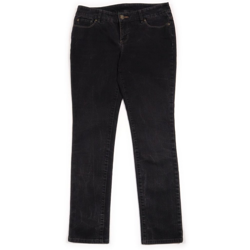 Midtown Straight Leg Jeans   Black